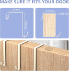FENTEC 1 Pack Over the Door Shoe Organizers, Hanging Shoe Organizer with Large Deep Pocket Shoe Holder for Closet Shoes Rack for Wall, Over Door Shoe Storage Hold up to 18 Pairs Shoes, Beige