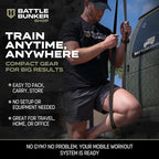 Battle Bunker Premium Resistance Bands - Natural Exercise Bands for Strength Training, Pull-Ups & Recovery - Fitness Band for Home, Gym & Mobility Workouts- Crush Your Goals Anytime- 3-Pack- 10-125lbs
