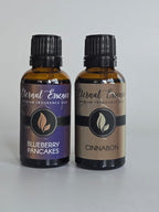 Eternal Essence Oils 2 Pack 30ml Premium Fragrance Oil - Blueberry Pancakes & Cinnabon - for Candle, Soap Making, Aromatherapy, Diffusers, Home Care, & Humidifiers