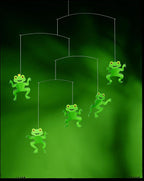 Happy Frog Hanging Mobile - 22 Inches - High Quality - Handmade in Denmark by Flensted
