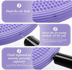 Libima 2 Pcs Wobble Cushion Wiggle Seat Flexible Sensory Seating Balance Disc Board for Men Women Physical Exercise Improving Posture Home Office