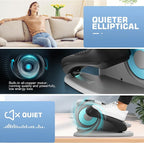 ANCHEER Under Desk Elliptical Machine, Electric Seated Pedal Exerciser, Mini Elliptical Machines, LCD Display Monitor, Portable Quiet Elliptical Machine, Leg Exerciser for Home