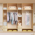 Hanging Vacuum Storage Bags For Clothes With Hand Pump,Coat Storage Bag Hanging,Vacuum Bags For Clothes,Space Saver Vacuum Storage Bags,Garment, Clothing, Dress, Suit, Long Coat, Jacket(Short 6 Pack）