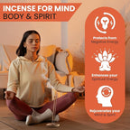 Assorted Incense Sticks Pack of 6 Premium Scents - Includes Nagchampa, Super Hit, Divine Essence, Mystic Wood, Positive Vibes, White Sage - Aromatherapy, Meditation, Relaxation, Soothing Fragrances