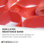 THERABAND CLX Resistance Band with Loops, 5-Foot Non-Latex Exercise Band for Mobility, Rehab, Stretching & Home Workouts, Color-Coded Resistance Levels
