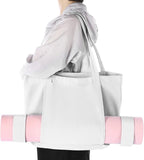 Yoga Bag Set for Women Including Yoga Mat Tote Bag, Booty Resistance Bands, Non Slip Sports Socks Silicone Ties for Pilates Travel Workout Office Home Gym