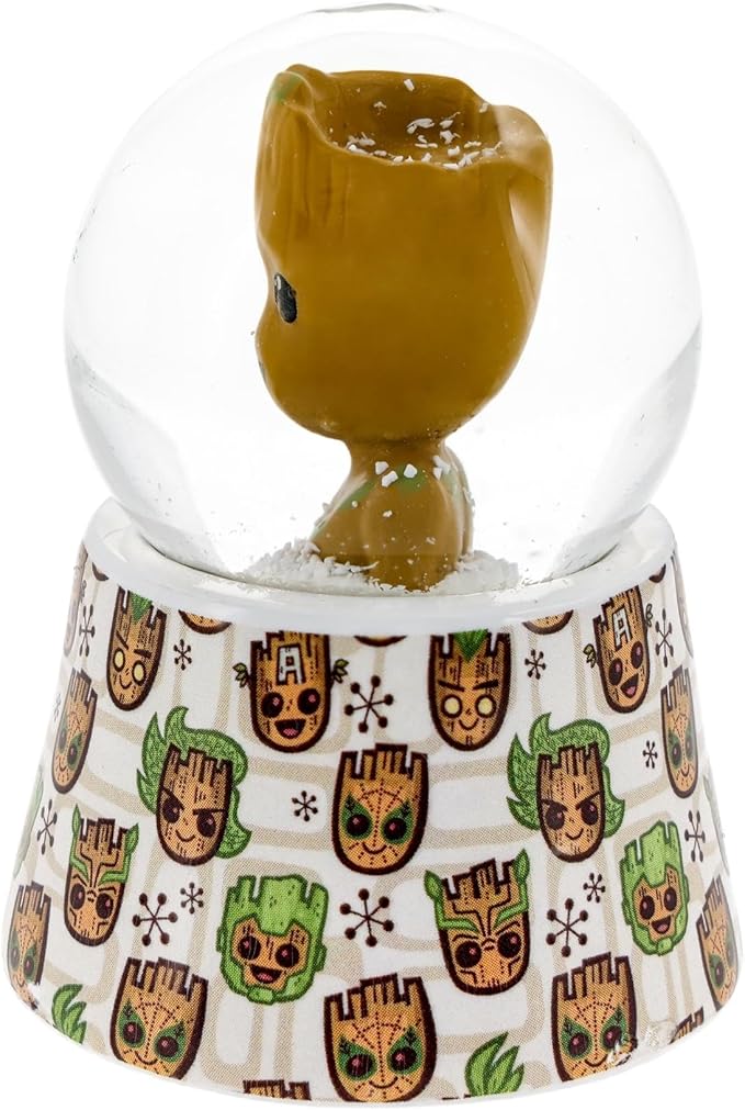 Marvel Studios Guardians of The Galaxy Groot 3-Inch Mini Light-Up Snow Globe