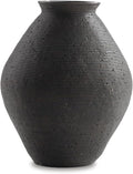 Signature Design by Ashley Hannela 17" Modern Distressed Polyresin Vase, Antique Brown