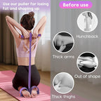 Resistance Bands with Handles, 6-Tube Elastic Foot Pedal Resistance Band, Natural Rubber Ankle Puller Sit-up Exercise, Multifunction Fitness Bands for Abdomen, Waist, Arm, Leg Stretching Training