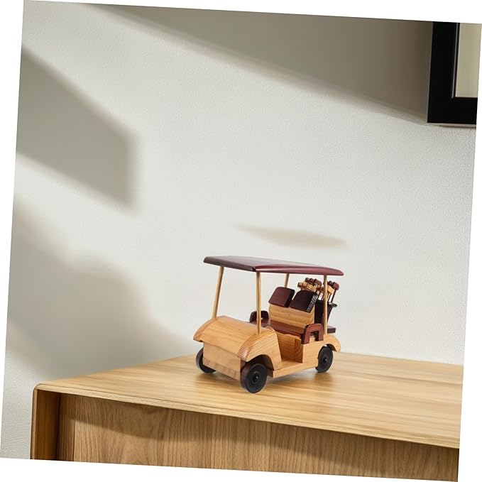 DECHOUS Vintage Vehicle Statue Handcrafted Car Figurine Rustic Car Toy Decorative Ornament for Office
