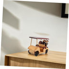 DECHOUS Vintage Vehicle Statue Handcrafted Car Figurine Rustic Car Toy Decorative Ornament for Office