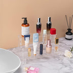 Acrylic Display Stand Risers, 3 Tier Perfume Stand Organizer, Clear Cupcake Stand Holder, Large Shelf Risers for Figures, Display Shelf for Collectibles, Dessert Shelves for Decoration and Organizer