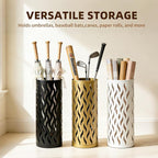 Umbrella Holder, Metal Umbrella Stand for Entryway, Umbrella Storage Rack with 4 Hooks Decor, Home, Office,5.8 × 5.8 × 16.4 (Gold)