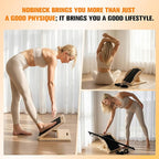Versatile Wooden Slant Board, Convertible to Balance & Pilates Board, Adjustable Angles, Includes Full Pilates Kit, Supports Up to 360lbs, Calf Stretch, Squats, Knee, Ankle, Heel & Leg Training
