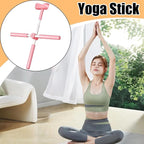 Back Stretcher Yoga Stick - Upper Body Alignment Stretching Bar with Comfortable Grip and Aid, Fitness Tool Category for Home Use for Apartment Bodybuilding Workout After Sports Exercise