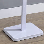 Kings Brand Furniture Henry Men’s Suit Valet Stand – Freestanding Clothes Valet Rack with Jacket Hanger, Pants Bar, Tie Holder & Storage Shelf – Modern Bedroom Garment Organizer (White)