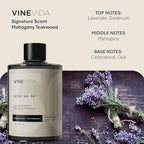VINEVIDA Mahogany Teakwood Fragrance Oil for Cold Air Diffusers - 16 Fl Oz - Essential Oils for Diffuser Oil Refill & Air Freshener Room Spray