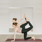 Ruomeng Home Gym Mirror, 55''x30''x2PCS Full Length, Large Frameless Body Mirror Tempered Glass for Gym, Workout, Yoga, Garage, Dance Studio
