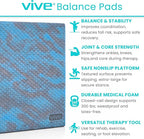 Vive Balance Pad - Foam Large Yoga Mat Trainer for Physical Therapy, Stability Workout, Knee and Ankle Exercise, Strength Training, Rehab - Chair Cushion for Adults, Kids, and Travel