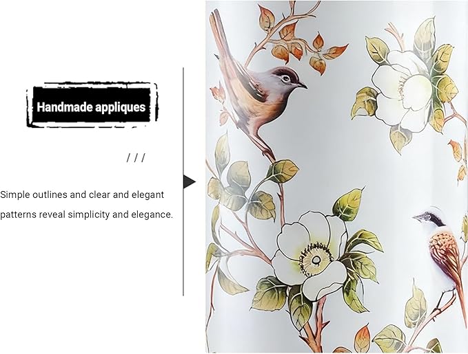 Ceramic Umbrella Stand, Vintage Ceramic Umbrella Stand, Umbrella Holder for Entryway, Multi-Functional Painted Porcelain, for Home Office Entrance Indoor(C)
