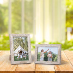 Lyeasw Rustic 4x6 Picture Frame Set of 12, Multi Woodgrain Farmhouse Photo Frames for Wall or Tabletop, Beige