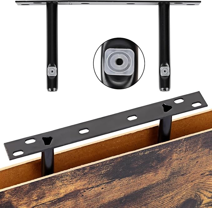 Fixwal Wood Floating Shelves, Wall Shelves Set of 4, Shelves for Wall Decor, with Invisible Brackets for Bathroom, Living Room,Bedroom and Kitchen(15.7in, Rustic Brown)