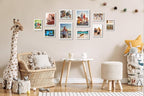 KTKDE A1 Picture Frame Poster Frame23.4 x 33.1 inches Set of 3, White Woodgrain Poster Frame-Horizontal and Vertical Wall Hanging for Home, Exhibition, Caffe for best gifts