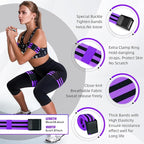 Booty Bands, Blood Flow Restriction Bands for Women/Men, Adjustable BFR Training Bands for Glutes & Hip Building, Occlusion Resistance Bands