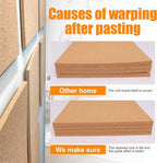 Cork Board Tiles 12"x12" - 1/2" Thick - 8 Pack Cork Tiles - Bulletin Board - Mini Wall (8pack) (8pack 30.5 * 30.5 * 1.2)