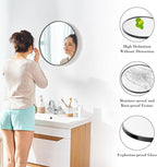 DUMOS Black Circle Mirror for Wall 20.02 inch, Bathroom Round Wall Mirror for Over Sink, Bathroom, Entryway, Bedroom, Vanity, Shatterproof& Crystal-Clear