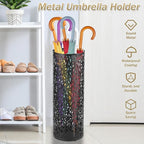 Umbrella Holder Rack - Metal Freestanding Umbrella Stand for Entryway, Canes & Walking Sticks