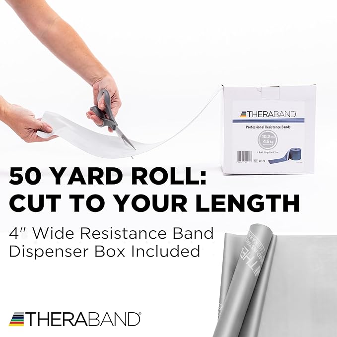 THERABAND Resistance Band, Special Heavy, 50-Yard Roll, Elastic Band for Exercise