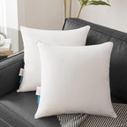 Oubonun 26 x 26 Pillow Inserts - Set of 2 - 100% Cotton Cover - 26 Inch Square - Decorative Pillow Inserts - White