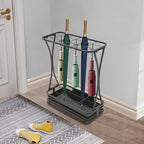 Umbrella Holder with Removable Drip Tray - Umbrellas Stand Cane Walking Stick Holder, Entryway Decorative Metal Freestanding Rack Organizer for Home Office Office Hotel Entry Hallway