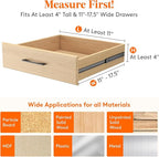 Lifewit 18 Pack Drawer Dividers 4" High 28-43.5cm/11-17" Adjustable Drawer Organizer for Clothes/Utensils, Expandable Drawer Separator in Dresser/Kitchen/Bedroom/Office Organization & Storage White
