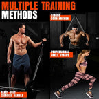 Heavy Resistance Bands for Working Out, 300LBS Exercise Bands with Handles, Workout Bands for Men, Weight Fitness Bands Set for Muscle Training, Strength, Slim, Yoga, Home Gym Equipment
