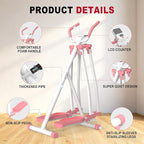 HOTWAVE Space Walker Exercise Machine - Air Walker Elliptical Trainer for Home Use, with Foldable Design for an Aerobic Stepper and Cross Trainer Glider Exercise Machine for Men and Women