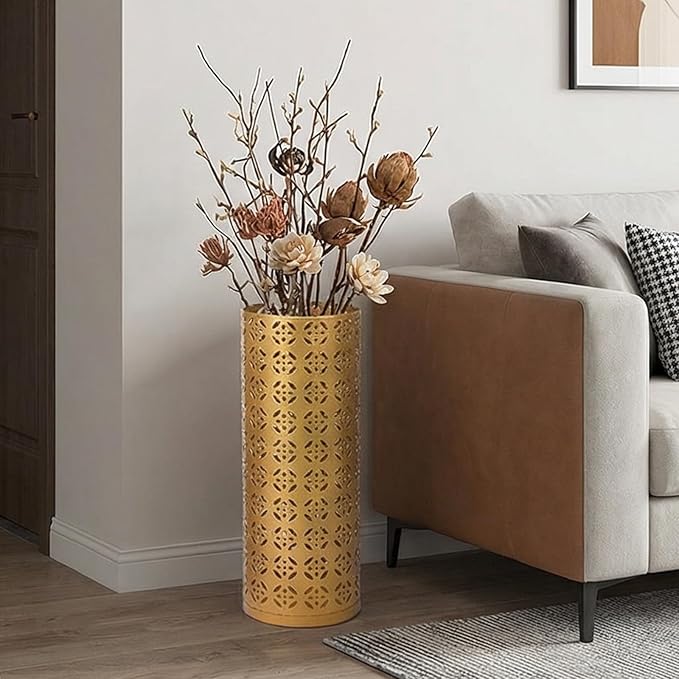 Metal Umbrella Stand with Coating and Nonslip Base for Home Offices Entryway Walking Stick Umbrella Storage