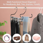 Mkono Hat Organizer for Baseball Caps Metal Hat Rack for Closet Hat Hangers Baseball Cap Holder Hat Storage Organizer Holds 40 Caps, Set of 4, Black