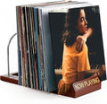 Vinyl Record Storage, 50 LPs Now Playing Record Holder, Wood Vinyl Album Storage Rack for LP Records/Magazines/Music Lovers