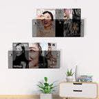 2-Pack 24 Inch Black Acrylic Magazine Holder, Sleek Wall Mounted Brochure Rack & Floating Bookshelf, Modern Stylish Magazine Display for Office, Waiting Room, Living Room, Fashion Home Decor
