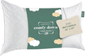 ComfyDown Decorative Throw Pillow Insert, Down and Feather Fill, 100% Cotton Cover, 233 Thread Count - Made in USA (16" X 32")
