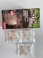 10 Pack Natural Moth Repellent for Clothes Indoor Use, Alternative Moth Balls Moth Traps for Clothes, Peppermint and Thyme Essential Oils Effectively Keep Moths Away from Closet Drawers Woolen Silk