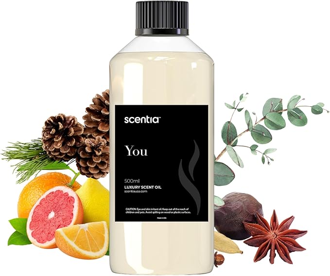 Fierce-Inspired Diffuser Oil - Scentia You Fragrance Oil Perfume Dupe - 500 mL, 16.7 Fl oz Aromatherapy Diﬀusers and Humidifiers - A & F Inspired Natural Essential Scented Oil, Thanksgiving Gift