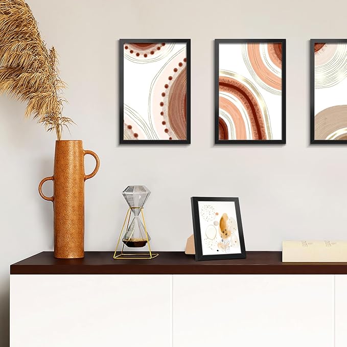 LaVie Home 8x12 Picture Frame Black Set of 10, Display 8 x 12 Picture, Photo Frame Collage for Wall Gallery or Table Deco, Hanging or Tabletop Display