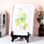 Tatuo 2 Packs Wooden Plate Stands for Display, Plate Holder Display Stand, Picture Frame Stand Easels, Tabletop Art Holder, Book Dish Decorative(12 Inch,Black)