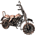 Metal Motorcycle Model - Collectible Moto Decor, Ideal Motorcycle Gifts for Men, Handcrafted Metal Replica for Study/Office/Living Room Decoration