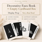 PROBENEX Urban Large 4 PCS Faux Decorative Books | Not Real Books, Cardboard Foldable Display Props | NYC London Paris Sydney City Theme Book Set | Modern Minimalist Coffee Table Decor