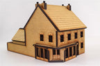 OO Victorian Corner Shop with Rear Outhouse -Laser-Cut MDF- Railway Modelling