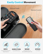 Gonex Under Desk Elliptical Exercise Machine for Seniors, Electric Ellipse Leg Exerciser with Remote 10 Resistance Levels 3 in 1, 2 in 1